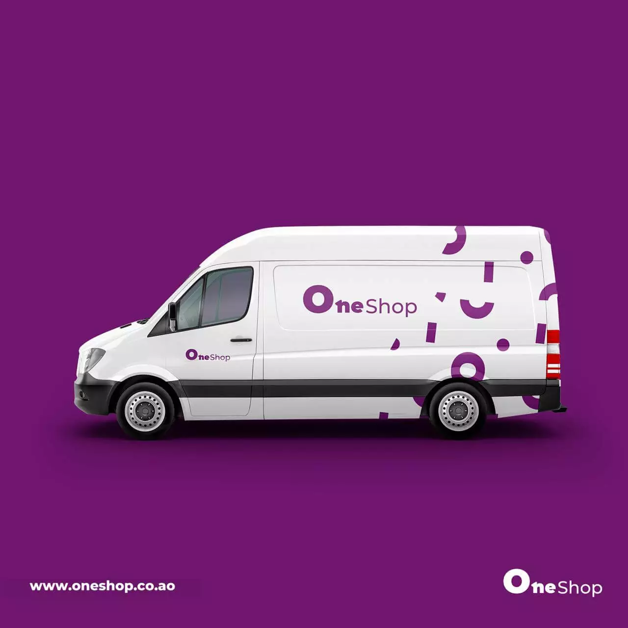 Carrinha de entregas da OneShop depois do Rebranding